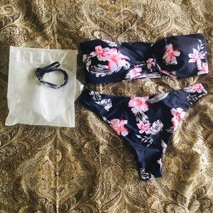 Brand New Zaful Bandeau Tie bikini